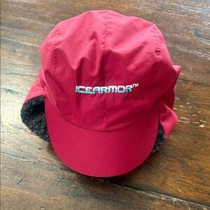 Red IceArmor Cap with Ear Flaps